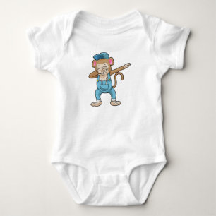 Monkey as Mechanic at Hip Hop Dance Dab Baby Bodysuit