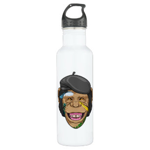 Monkey as Painter 710 Ml Water Bottle