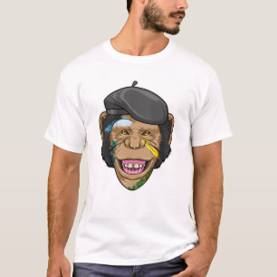 Monkey as Painter T-Shirt