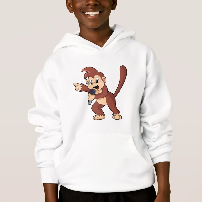 Monkey as Singer with Microphone.PNG (Front)