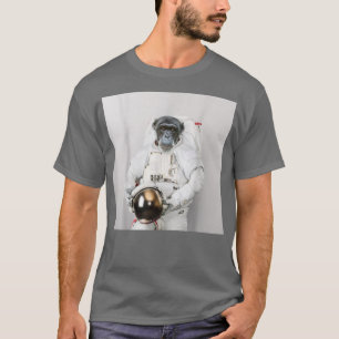 Monkey astronaut in a space suit with a helmet T-Shirt