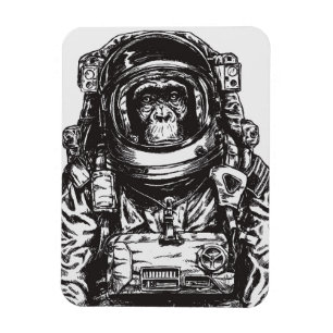 Monkey Astronaut Magnet