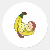 Monkey at Sleeping in Pyjamas