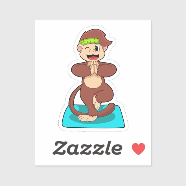Monkey at Yoga in Standing (Sheet)