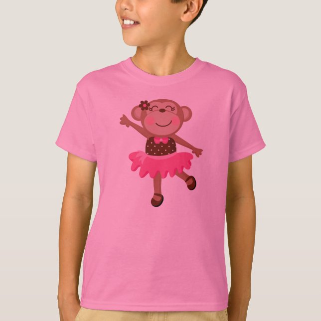 Monkey Ballerina T-Shirt (Front)