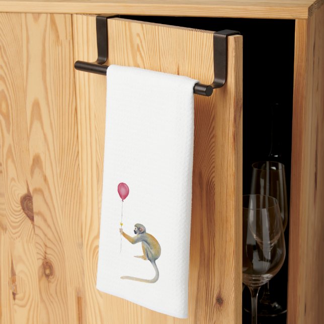 Monkey Ballon Party Kitchen Towel (Thirds Fold)