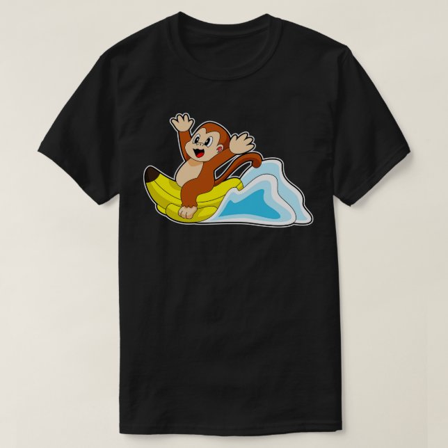 Monkey Banana boat T-Shirt (Design Front)