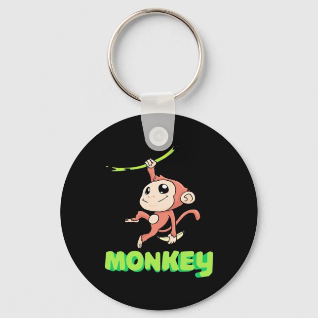 Monkey Banana Keychain (Front)