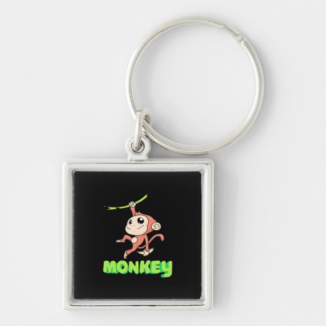 Monkey Banana Keychain (Front)