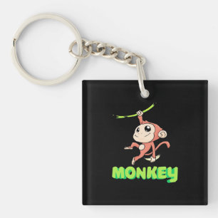 Monkey Banana Keychain