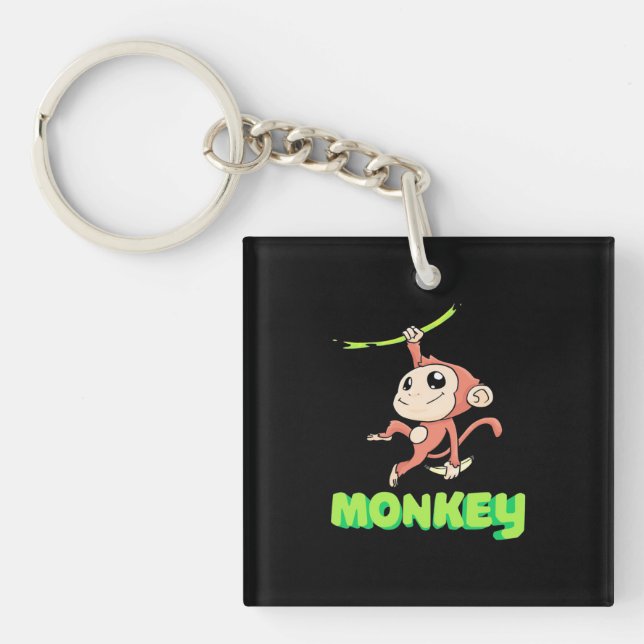 Monkey Banana Keychain (Front)