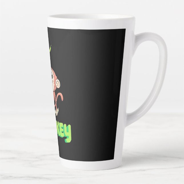 Monkey Banana Latte Mug (Right)
