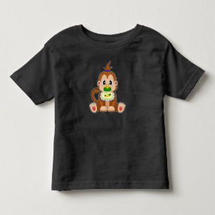 Monkey Banana Pacifier Bib Toddler T-shirt
