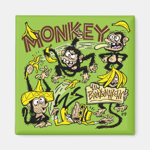 Monkey - Bananarchy! Magnet