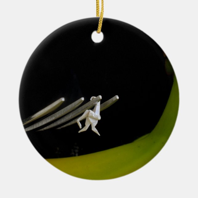 Monkey Bars Ceramic Ornament (Front)