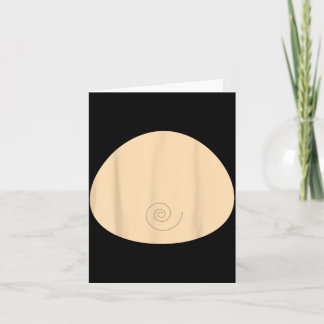 Monkey Belly Shirt Funny Halloween Card