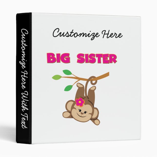 Monkey Big Sister Binder (Front/Spine)