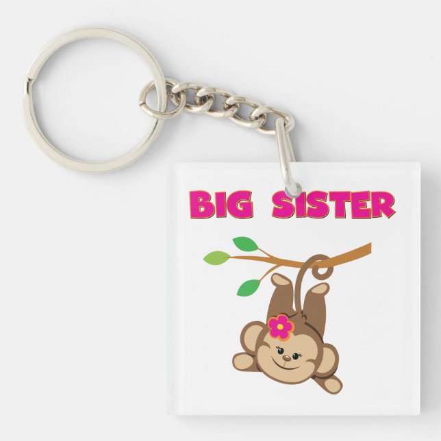 Monkey Big Sister Keychain (Front)