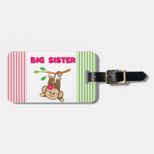 Monkey Big Sister Luggage Tag