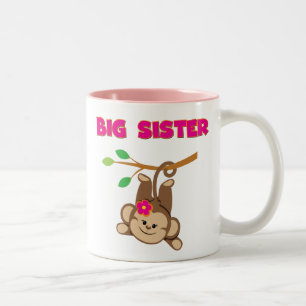 Monkey Big Sister Two-Tone Coffee Mug