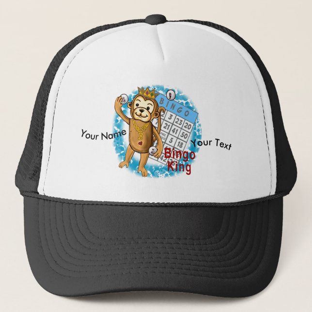 Monkey Bingo King  Hat (Front)