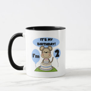 Monkey Birthday Boy 2nd Tshirts and Gifts Mug