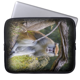Monkey Black Edge Laptop Sleeve