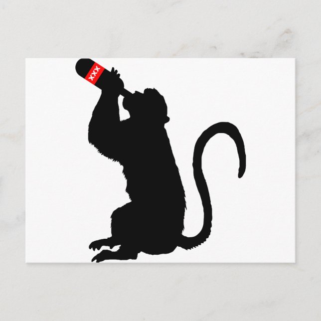 Monkey Booze Postcard (Front)