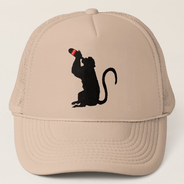 Monkey Booze Trucker Hat (Front)