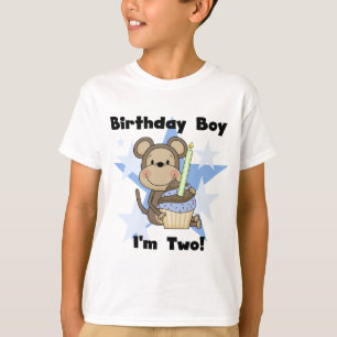 Monkey Boy 2nd Birthday Tshirts and Gifts