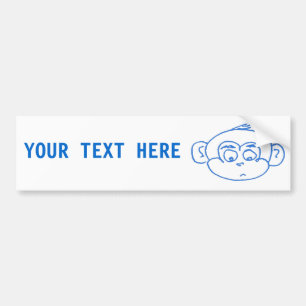 Monkey Boy Bumper Sticker