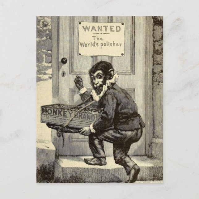 "Monkey Brand Soap Advertisement" Postcard (Front)