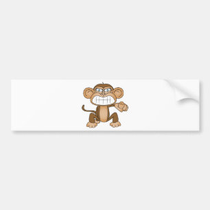 Monkey Bumper Sticker