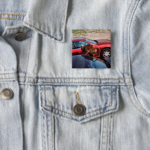 Monkey Business 2 Inch Square Button