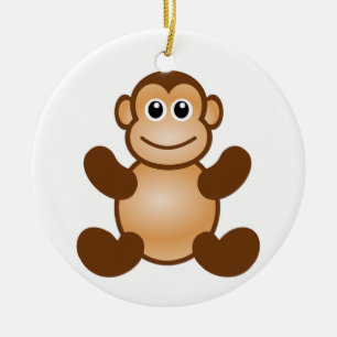 MONKEY BUSINESS CERAMIC ORNAMENT