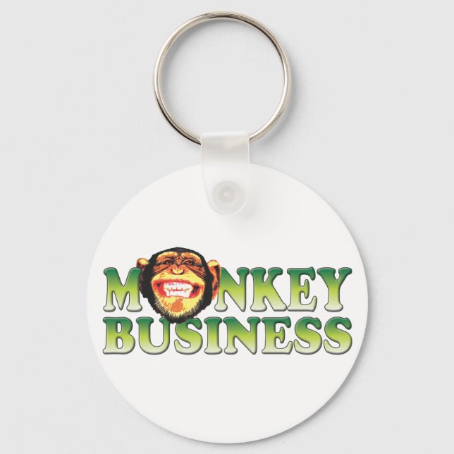 Monkey Business Keychain (Front)