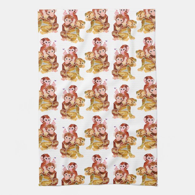 "Monkey Business" Kitchen Towel (Vertical)