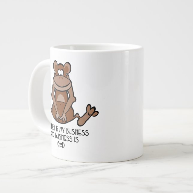 Monkey Business Large Coffee Mug (Front Left)