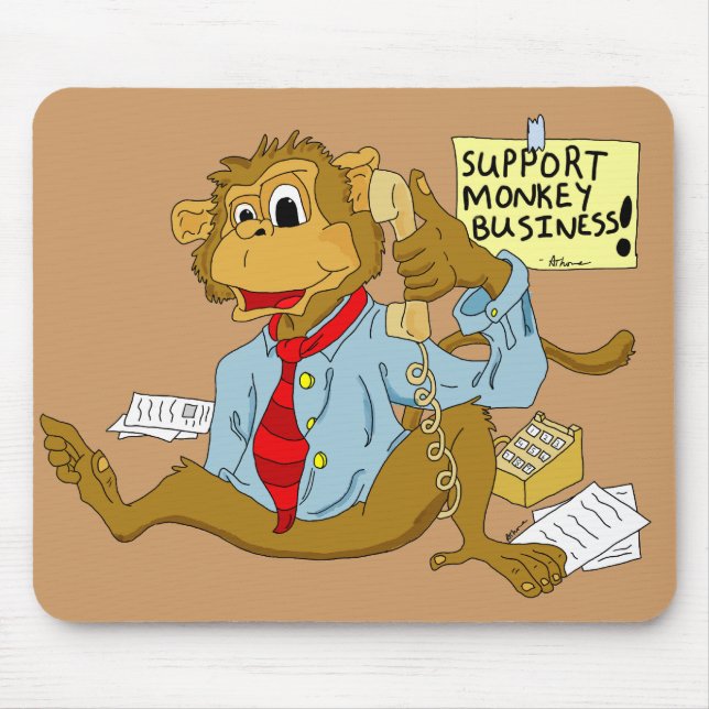 Monkey Business Mousepad (Front)