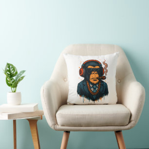Monkey Business - The Boss of Monkey Classic Throw Pillow