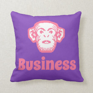 Monkey Business Throw Pillow