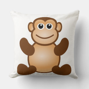 MONKEY BUSINESS THROW PILLOW
