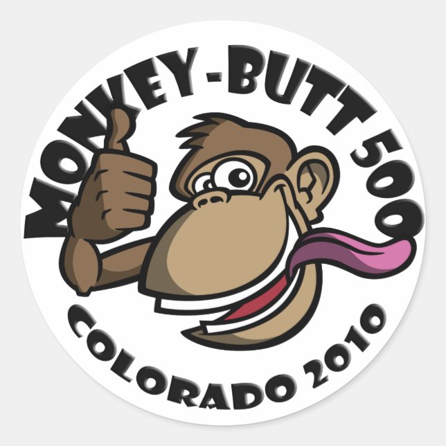 Monkey Butt 500 - Colorado 2010 - Sticker - Noir (Devant)