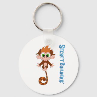Monkey Button Keychain