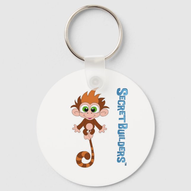 Monkey Button Keychain (Front)