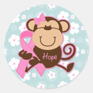 Monkey Cancer Hope Sticker