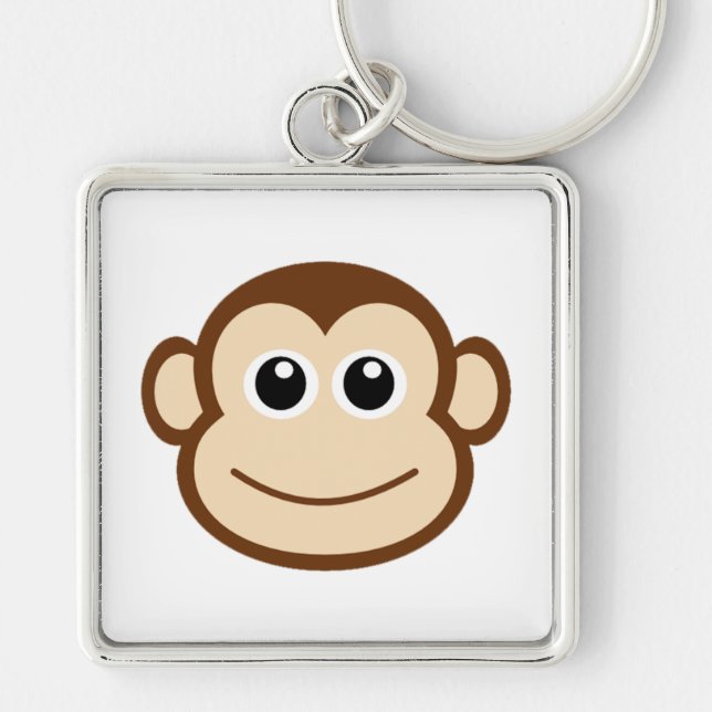 Monkey Cartoon Keychain (Front)