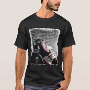 Monkey Chimp With Headphones Shirt - Edm Dj Music 