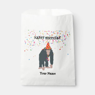 Monkey Chimpanzee Partying Animals Having a Party Favour Bag