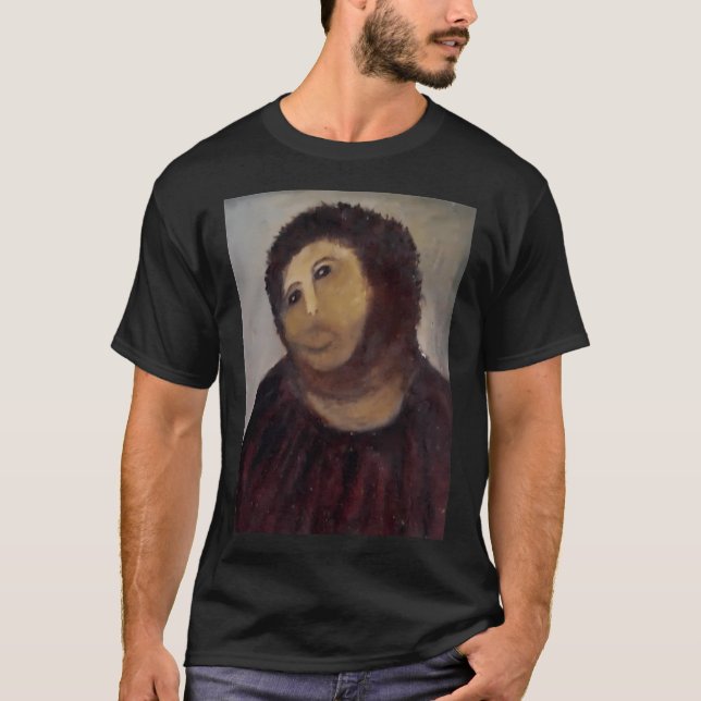 Monkey Christ  Monkey Jesus T-Shirt (Front)